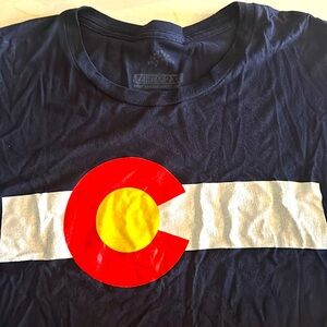 Navy blue Colorado T-shirt. Never worn size 2X.